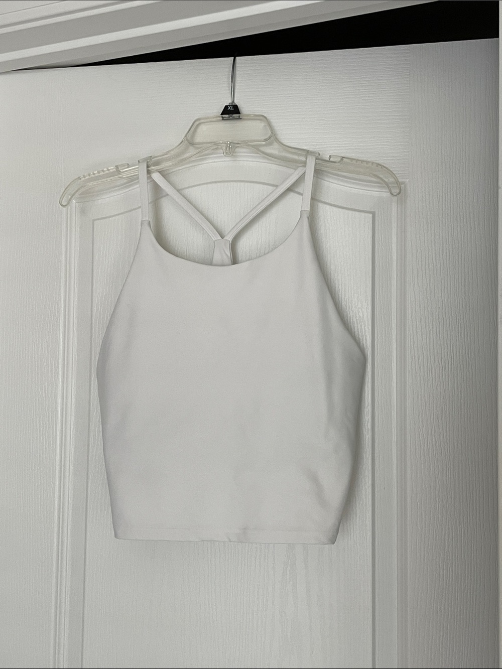 Old Navy White Powersoft Light Support Bra Top size L
